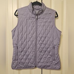 Northern Reflections Purple Quilted Vest with High Collar SZ M